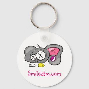 Crazy Mouse Head Design Key Ring
