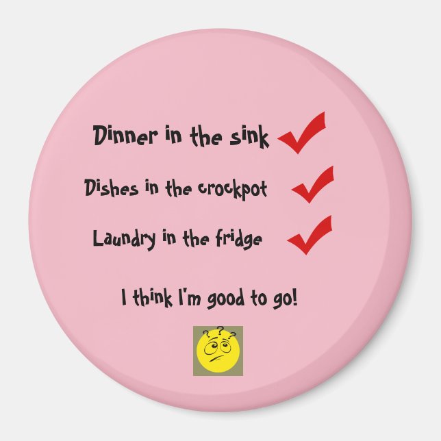 Crazy mum life magnet (Front)