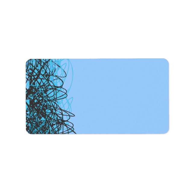 CRAZY MUSICAL NOTES Bat Mitzvah Label (Front)