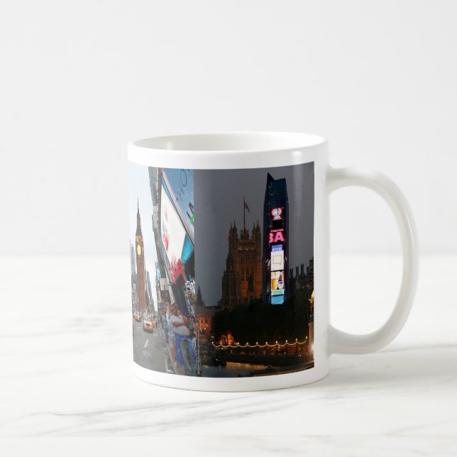 Crazy! New York City meets London Coffee Mug (Right)