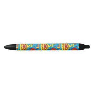 Crazy Ocean Creatures and Yellow Submarine Black Ink Pen