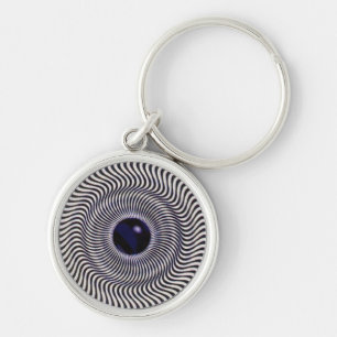 Crazy Optical Illusion - Holographic Circle Key Ring