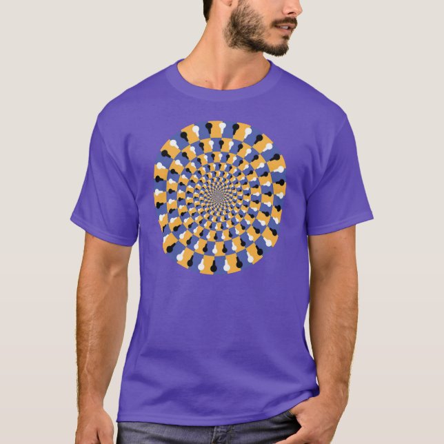 Crazy Optical Illusion - Infinite Circle T-Shirt (Front)