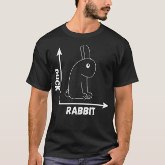 Crazy Optical Illusion Rabbit Duck Perspective Wit T-Shirt