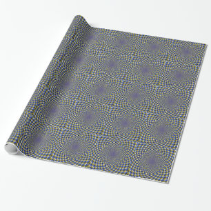 Crazy Optical Illusion Wrapping Paper