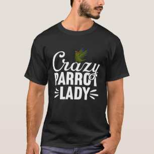 Crazy Parrot Lady Red crowned Kakariki T-Shirt