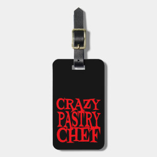 Crazy Pastry Chef Luggage Tag