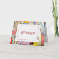 Crazy Patchwork Quilt for Birthday