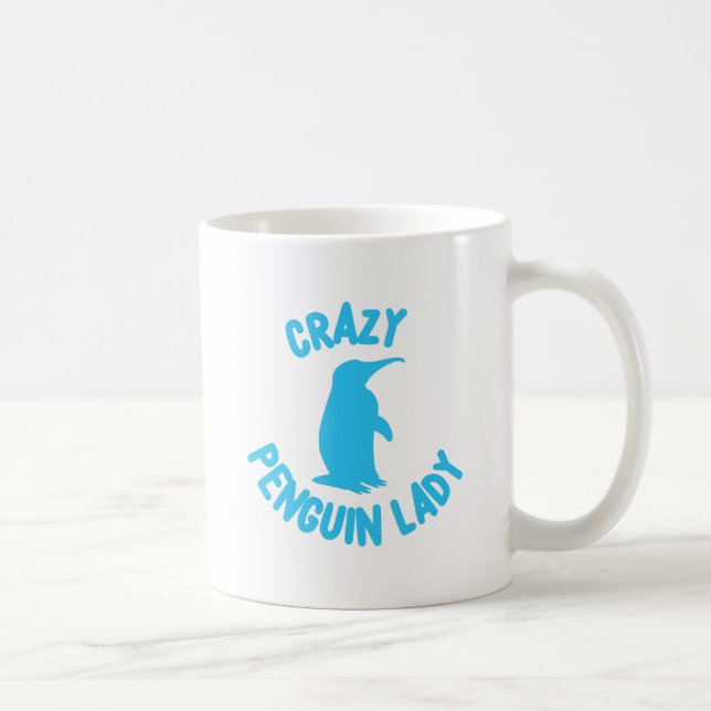 crazy penguin lady coffee mug (Right)