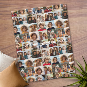 Crazy Photo Collage - Up to 16 photos Fleece Blanket