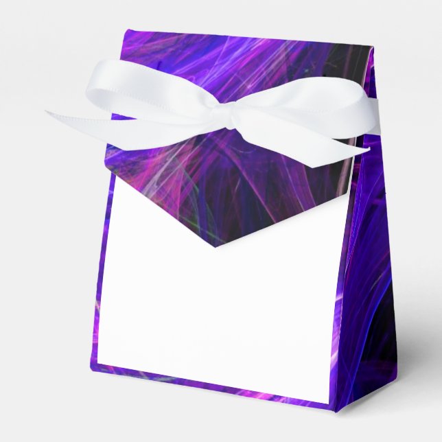 CRAZY PHOTON blue violet purple Favour Box (Front Side)