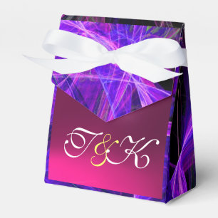 CRAZY PHOTON GEMSTONE blue purple MONOGRAM Favour Box
