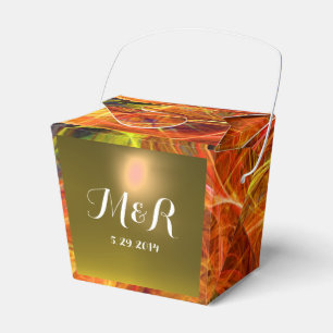 CRAZY PHOTON  GEMSTONE red pink MONOGRAM Favour Box