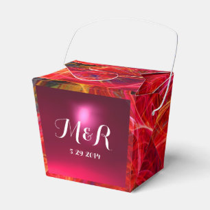 CRAZY PHOTON GEMSTONE red pink MONOGRAM Favour Box
