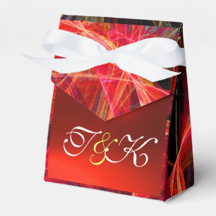 CRAZY PHOTON  GEMSTONE RED RUBY MONOGRAM FAVOUR BOX