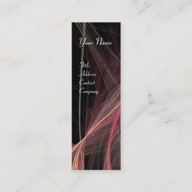 CRAZY PHOTON MONOGRAM gem purple Mini Business Card (Front)