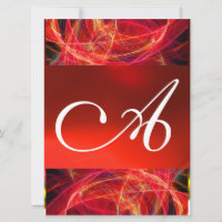 CRAZY PHOTON MONOGRAM red black pink