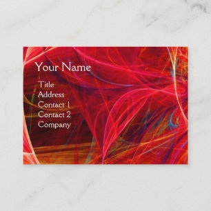 CRAZY PHOTON monogram Vibrant black pink red Business Card