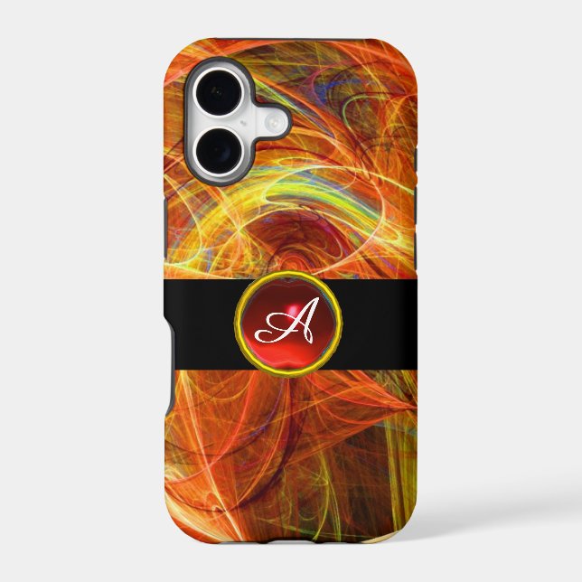 CRAZY PHOTON RED RUBY GEM STONE MONOGRAM (Back)