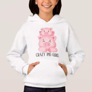 crazy pig girl farm animal 