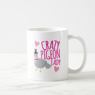 crazy pigeon lady coffee mug