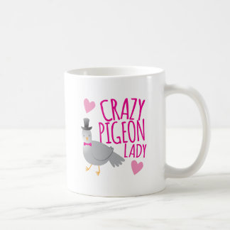 crazy pigeon lady coffee mug