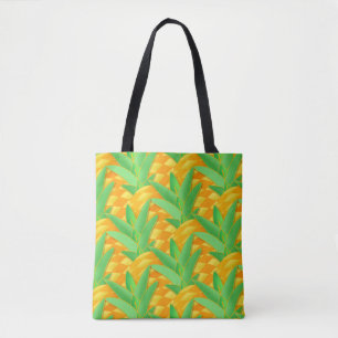 Crazy Pineapple Pretty Sunset Fruit Tropical Tote Bag