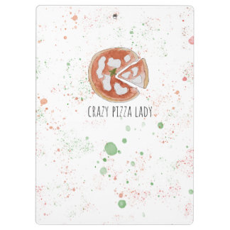 Crazy pizza lady clipboard