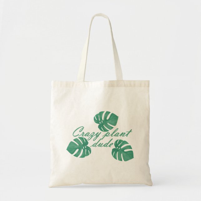 Crazy plant dude tote bag (Front)