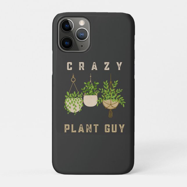 Crazy Plant Guy, Gardening Lover Case-Mate iPhone Case (Back)