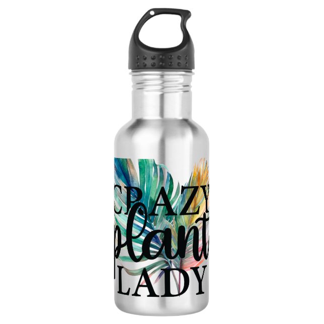 Crazy Plant Lady 710 Ml Water Bottle (Front)