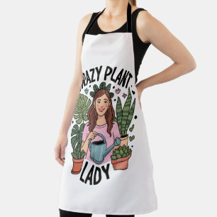 Crazy Plant Lady Apron