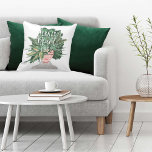 Crazy Plant Lady Fun Watercolor Plant Lady Hairdo Cushion<br><div class="desc">Are you a girl who loves plants? Then you'll love our super cute and unique plant lady throw pillow. The design features our original hand-painted watercolor lady with the woman's hairdo created to look like an arrangement of different plants and leaves. "Crazy Plant Lady" is designed within the leaf foliage...</div>