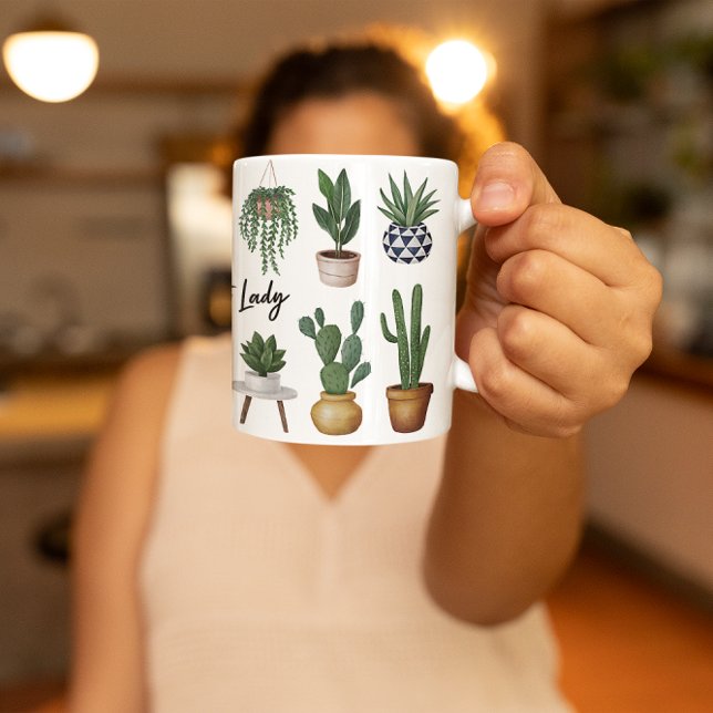Crazy Plant Lady Funny Gardening Gardener Coffee Mug (Creator Uploaded)