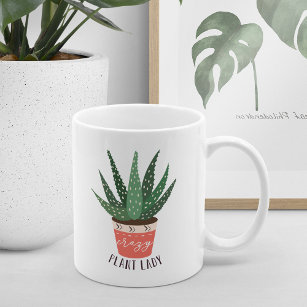 Crazy Plant Lady   Funny Plant Lover Coffee Mug