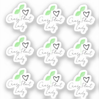 Crazy Plant Lady Leaf Heart Script