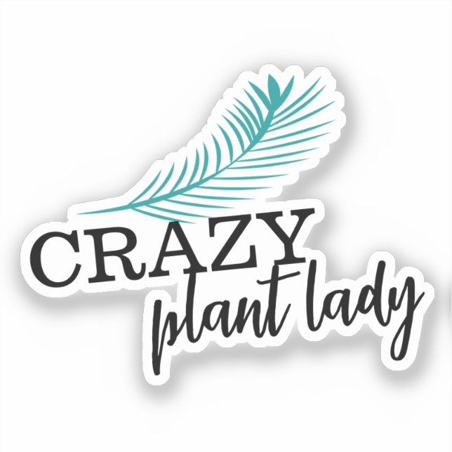 Crazy Plant Lady Palm Tree Leaf  (Front)