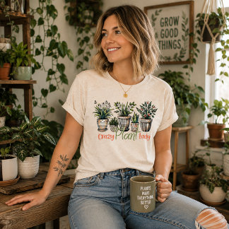 Crazy Plant Lady Tri-Blend Shirt