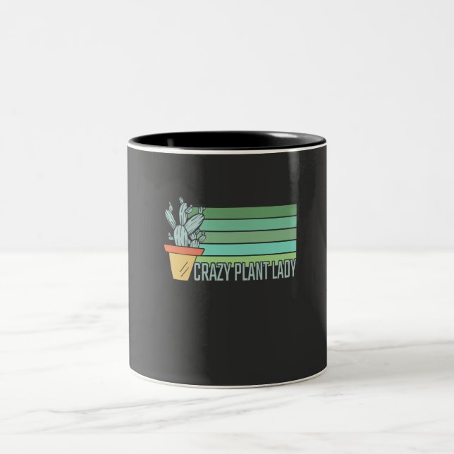Crazy Plant Lady Two-Tone Coffee Mug (Center)