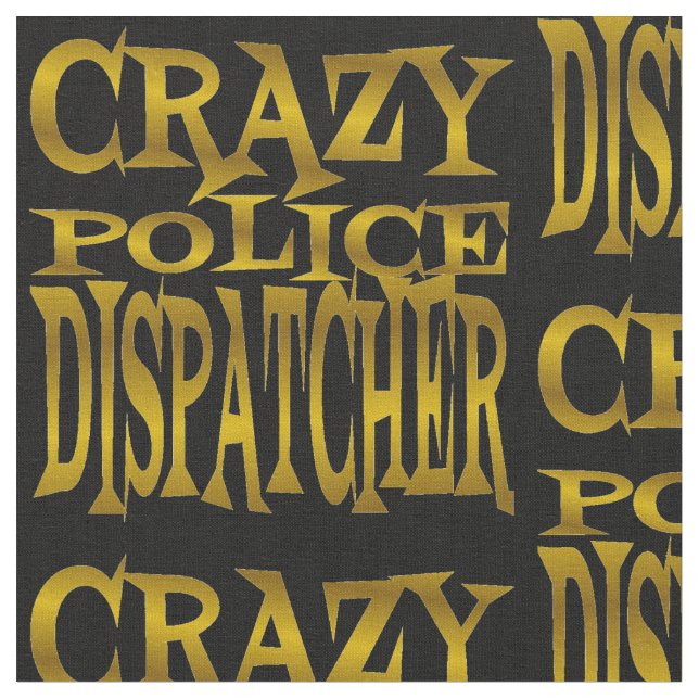 Crazy Police Dispatcher in Gold Fabric (Close Up)