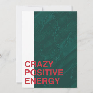 Crazy Positive Energy – Bold Modern Quote Design Save The Date