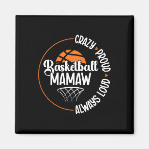Crazy Proud Sketll Mamaw Of A Sketll Player Mamaw Magnet