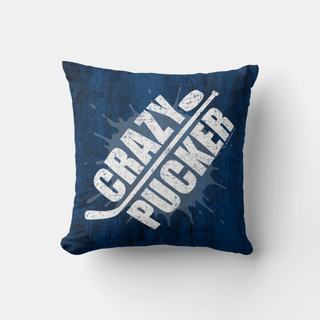 Crazy Pucker (Hockey) Cushion (Front)