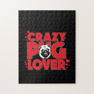 Crazy Pug Lover Pug Owner Gift Jigsaw Puzzle