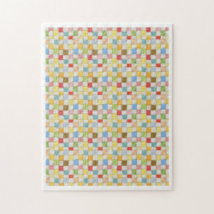 CRAZY QUILT 11x14 Puzzle - White