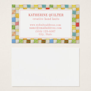 CRAZY QUILT 3.5x2 Business Card II