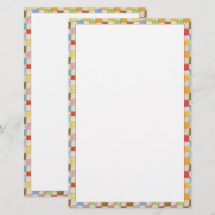 CRAZY QUILT 5.5x8.5 Stationery