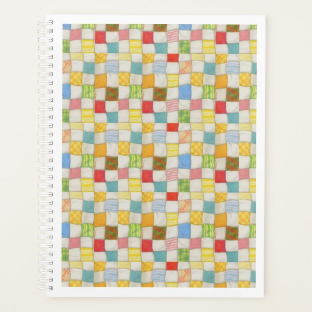 CRAZY QUILT 8.5x11 Planner Calendar (Front)