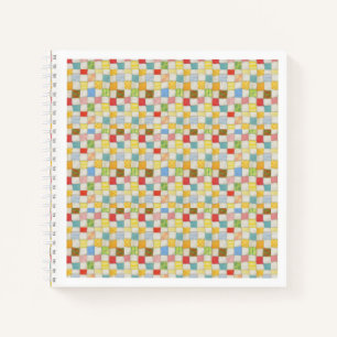 CRAZY QUILT 8.5x8.5 Spiral Notebook 
