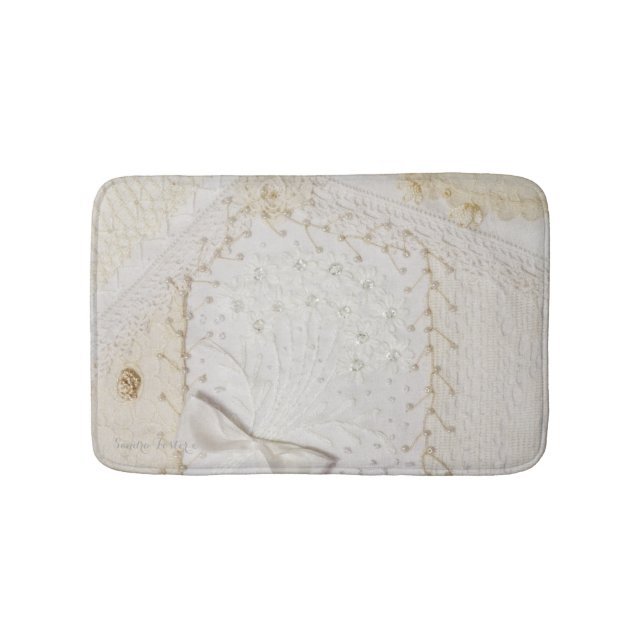 Crazy Quilt Design Bath Mat (Front)